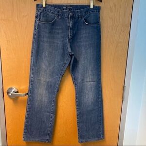 LACOSTE Sz 33 Designed in France Tapered Mid-Wash Professionally Hemmed  Jeans